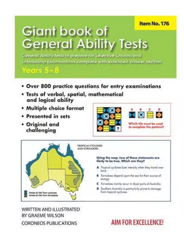 Giant book of General Ability Tests Years 5-8 (Basic Skills No. 176)
